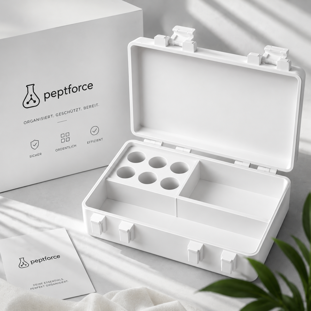 Peptid-Organizer | 6x 3ML Vials + Tupfer + Spritzen