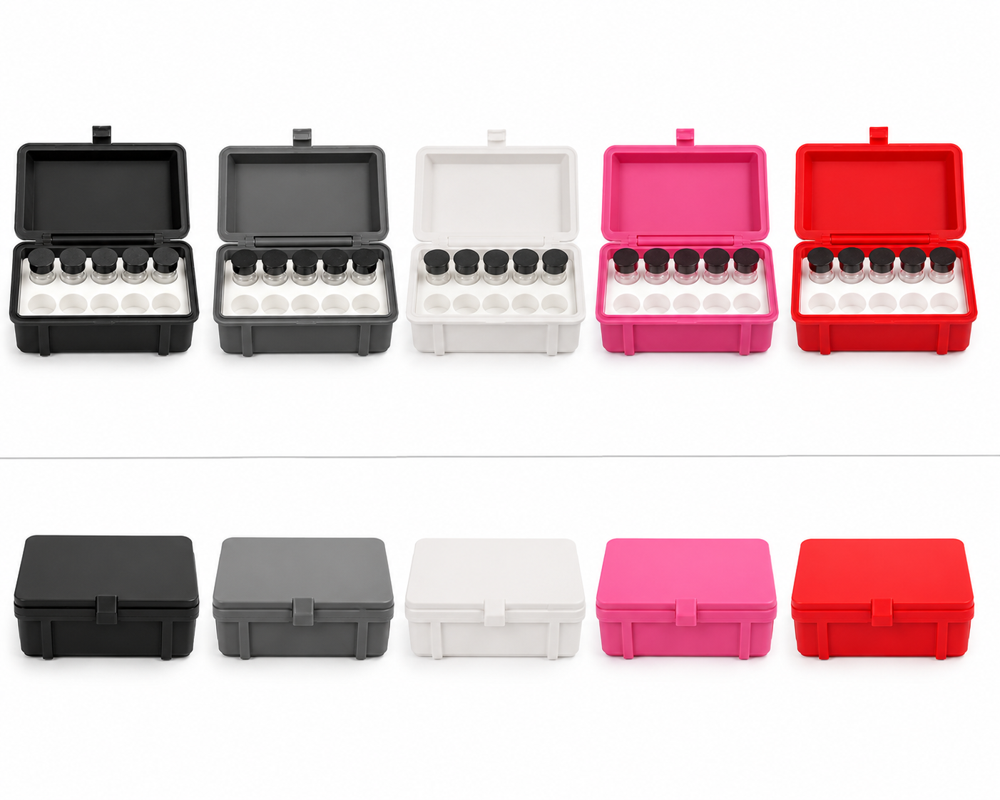 PEPTFORCE Aufbewahrungsbox – 10x 3 ML Vials | Farbe wählbar